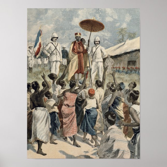 Poster Proclamation du nouveau roi du Dahomey (Devant)