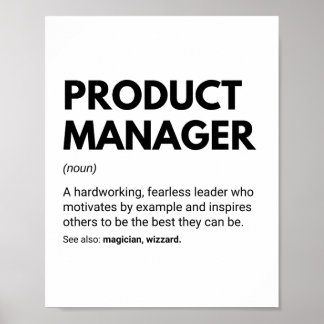 Poster Product Manager Funny Boss Definition