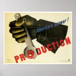 Poster Production de ~ de la réponse de l'Amérique !