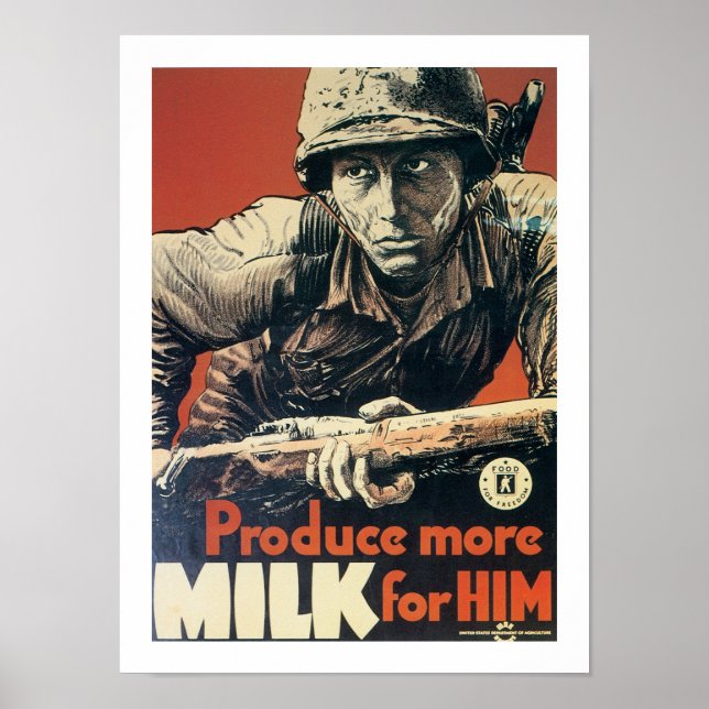 Poster Produire plus de lait pour lui (Devant)