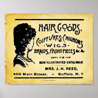 Poster Produits de soins vintages