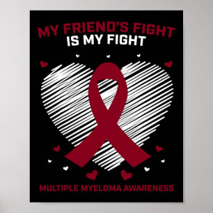Poster Produits du cancer du sang Amitié Myélome multiple