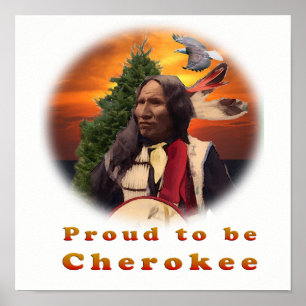 Poster Produits indiens Cherokee