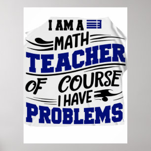 Poster Prof de maths Blague