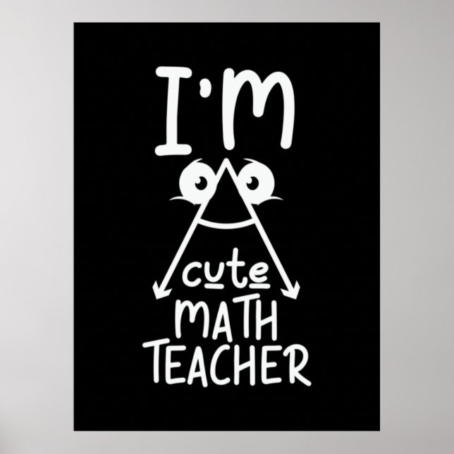 Poster Prof de maths je suis prof de maths (Devant)