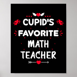 Poster Prof de maths préféré de Cud pour la Saint-Valenti