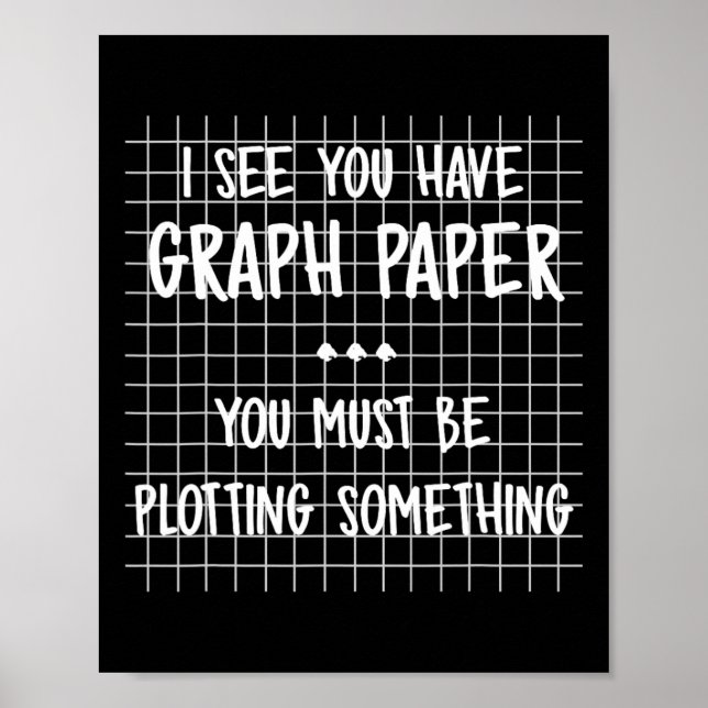 Poster Prof de maths - Vous devez comploter quelque chose (Devant)