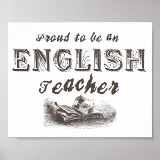 Poster Professeur anglais fier Victorian