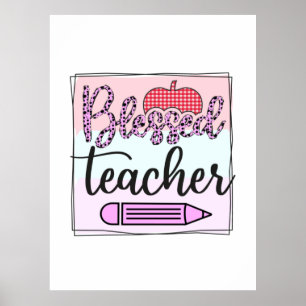 Poster Professeur Cadeaux Professeur béni