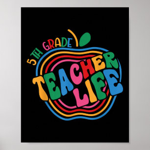 Poster Professeur d'américain drôle de 5e année appréciat