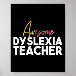 Poster Professeur de dyslexie