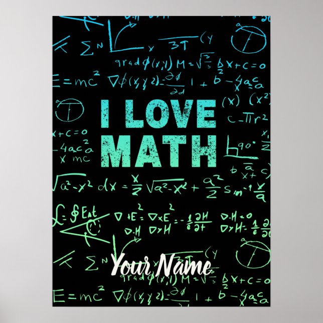 Poster Professeur De Mathématiques Ou Professeur De Mathé (Devant)