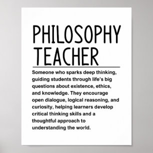Poster Professeur de philosophie