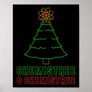 Poster Professeur de sciences Chemistree O Chemistree Fun