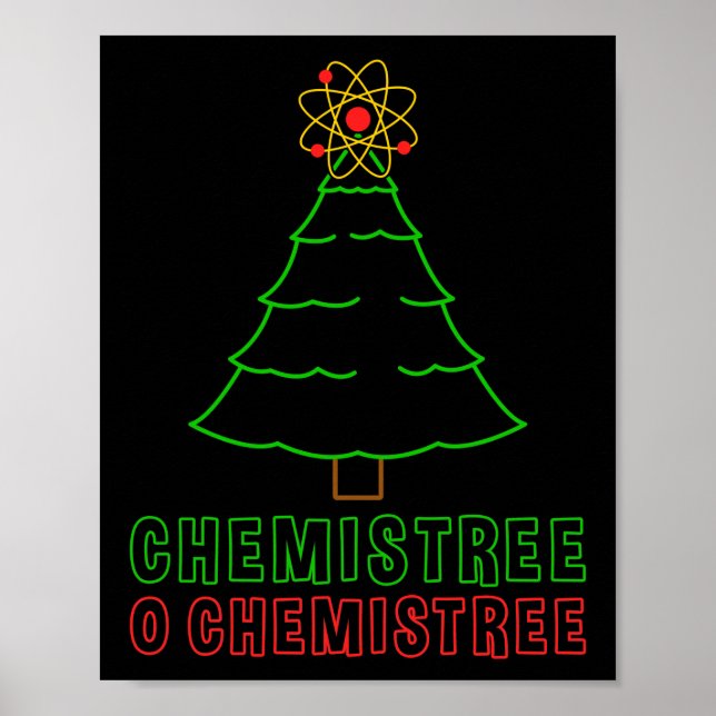 Poster Professeur de sciences Chemistree O Chemistree Fun (Devant)