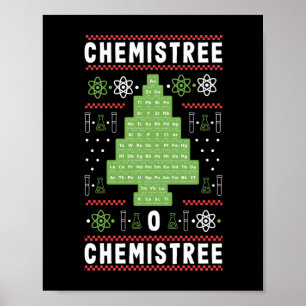 Poster Professeur de sciences Chemistree O Chemistree Fun