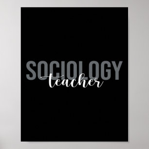 Poster Professeur de sociologie Sociologue