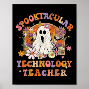 Poster Professeur de technologie Spooktacular Happy Hallo