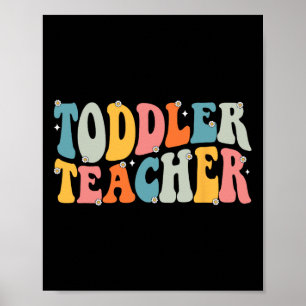 Poster Professeur de tout-petit super apprécié de retour