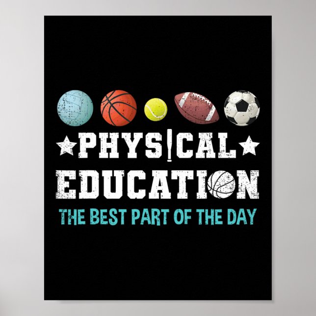 Poster Professeur d'éducation physique Éducation physique (Devant)