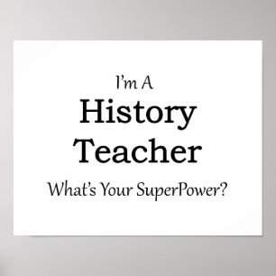 Poster Professeur d'histoire