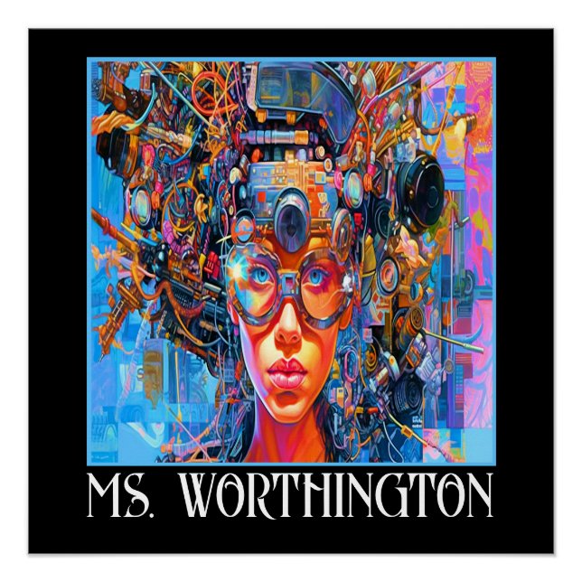 Poster Professeur - École (Devant)