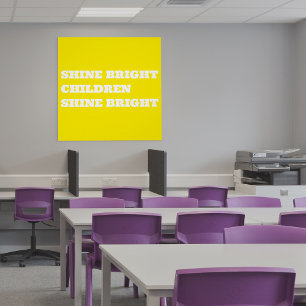 Poster Professeur en classe Affirmation positive