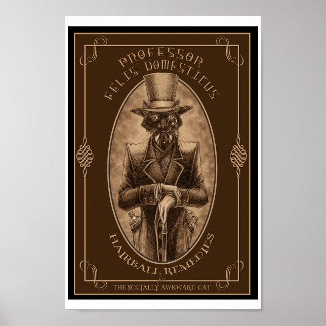 Poster Professeur Felis DOmesticus (Devant)