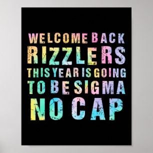 Poster Professeur Fun Amusant de Collège Bienvenue au Ret