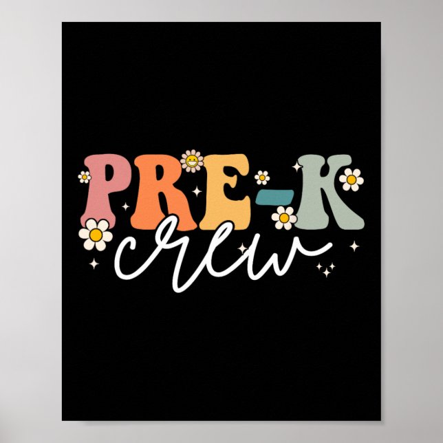 Poster Professeur groovy de pré-maternelle Day Of Pre K C (Devant)