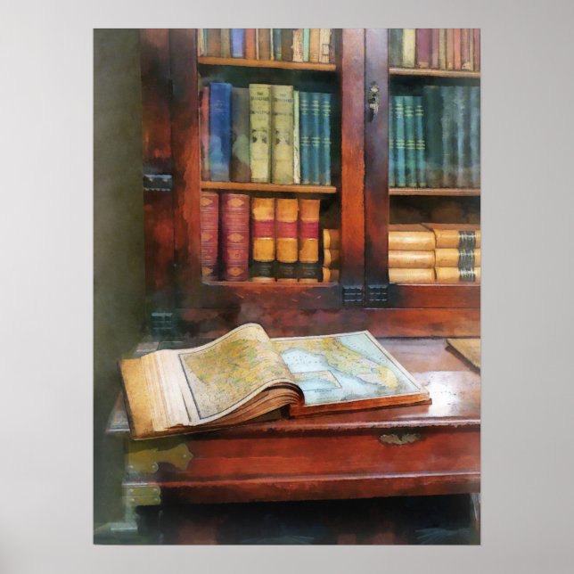 Poster Professeur - Livre de géographie (Devant)