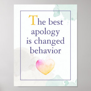 Poster Professeurs d'encouragement Salle de classe Aquare