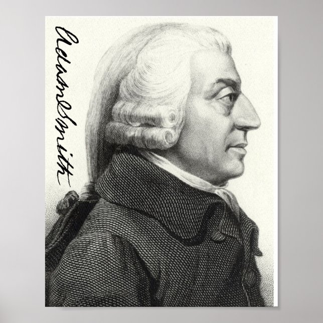Poster Profil Adam Smith (avec signature) (Devant)