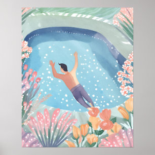 Poster Profiter de la piscine
