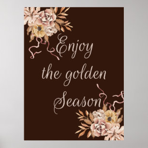 Poster Profitez de la saison d'or