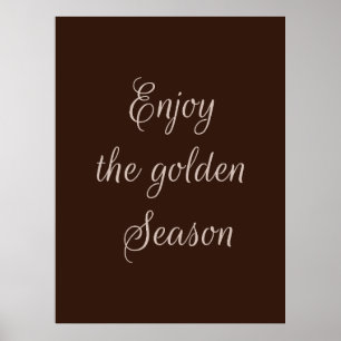 Poster Profitez de la saison d'or