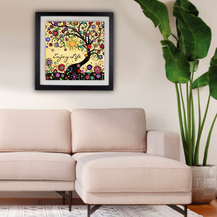 Poster "Profitez de la vie" Amusante salle de classe insp