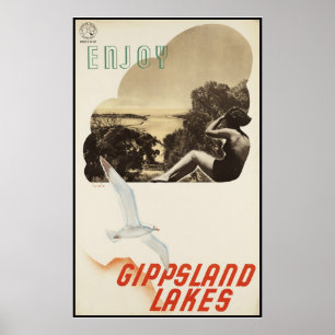 Poster Profitez des lacs Gippsland