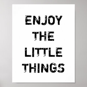 POSTER PROFITEZ DES PETITES CHOSES.