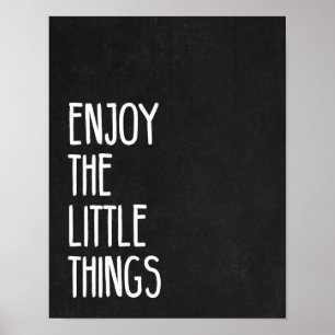 Poster Profitez des petites choses