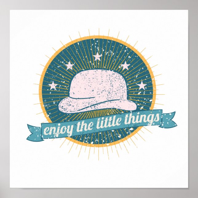 Poster Profitez des petites choses (Devant)