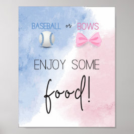 Poster Profitez d'une nourriture baseball ou arc sexe rév