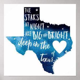 Poster Profondément au coeur de la copie de TX Harvey