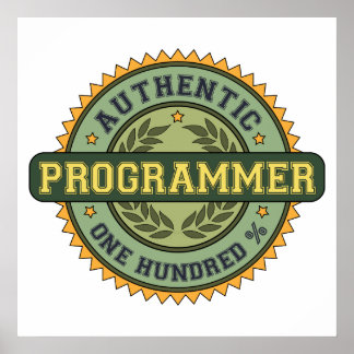 Poster Programmateur authentique