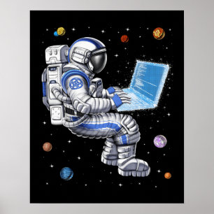 Poster Programmateur d'astronaute spatial