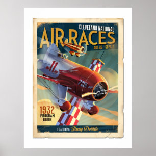 Poster Programme de courses de Gee Bee