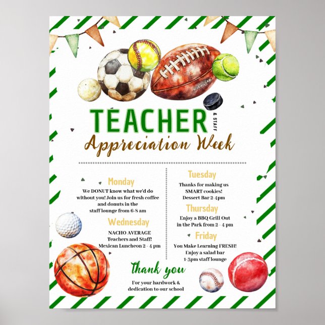 Poster Programme de la semaine d'appréciation des profess (Devant)