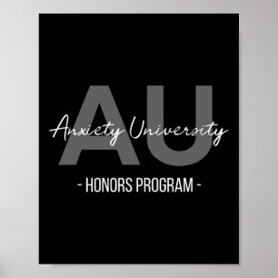 Poster Programme d'honneurs d'anxiété universitaire