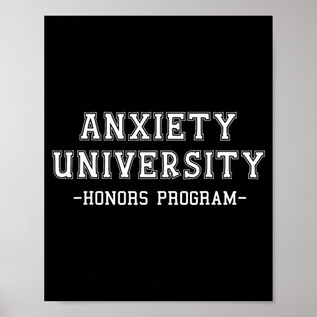 Poster Programme d'honneurs universitaires d'anxiété (Devant)