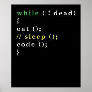 Poster Programme Eat Code Sleep
